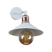 Mylights Vintage Meyaz Mafsalı Aplik Duvar Lambası Beyaz