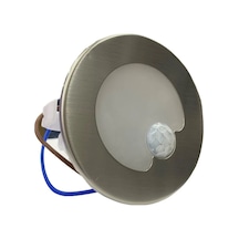 Cata 1,5w Ct-5174 Sensörlü Koridor Yuvarlak Led Aydınlatma Satin Kasa Günışığı Saten