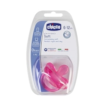Chicco - Physio Soft Silikon Emzik 12 Ay Pembe
