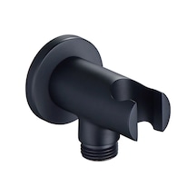 Fause Ankastre Askılı Duş Çıkış Dirseği Oval Siyah KDC102-B Siyah