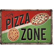Metal Dekor Levha Pizza Zone