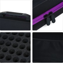 Qingmipy 10ml Zeytinyağı Taşıma Kutusu, 60 Bölmeli Mor Eva Dayanıklı Kasa, Çantalı Ve Reçmeli Cep İçerikli Diğer