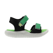 Panço Unisex Çocuk Çift Bantlı Cırt Cırtlı Siyah Sandalet 2312uk10003