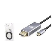 Hadron Hdx7859 Type-c To Displayport Görüntü Kablosu 8k 60hz 1.8 Mt - Gri