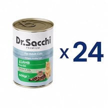 Dr. Sacchi Delicious Kuzulu Yetişkin Kedi Konservesi 400 G 24 Adet
