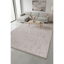 Enti Piana 1104 Bej Halı Kilim Kaymaz Taban Yıkanabilir Salon Mutfak Kesme Yolluk Bej