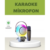 Hubrendy Tekno Astronot Tasarımlı Bluetooth Speaker Ve Kablosuz Mikrofon Karaoke Seti