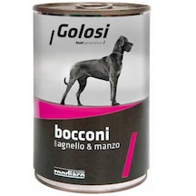 Golosi Bocconi Kuzu Etli Ve Sığır Etli Konserve Yetişkin Köpek Maması 400 G