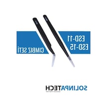 Hassas Antistatik Cımbız Seti, Karbon Fiber Uçlu İki Parça