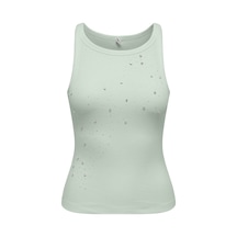 Only Onlfılız Lıfe Yeşil Kadın Kolsuz T-shirt 15368917 Yeşil