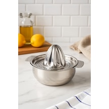 Porsima 77063 Çelik Portakal Limon Sıkacağı Limonluk Portakal Sıkacağı - 700 Ml Gümüş