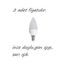 Ince Duylu Avize için E 14 Sarı Işık Led Ampul