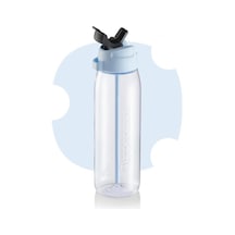 Premium Pipetli Şişe 750ml Buz Suluk Matara R1700 Beyaz
