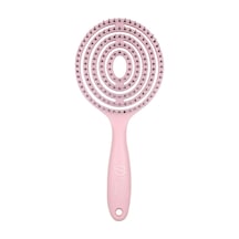 Beauty Lolipop Saç Fırçası - Yuvarlak, 3d Esnek, Saç Açma Ve Tarama Pembe