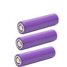 3 Adet 2400mah 3.7v Şarjlı 18650 Lityum Pil Şarj Edilebilir