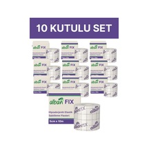 Fix Elastik Sabitleme Bandı 5cm X 10m, 10 Kutulu Set. Elastik Non-woven Medikal Flaster