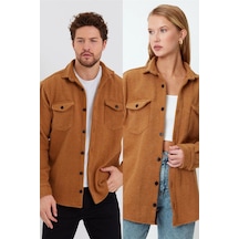 Unisex Hardal Çift Cep Kapaklı Oduncu Gömlek-tekli Fiyat Sarı Unisex Hardal Çift Cep Kapaklı Oduncu Gömlek-tekli Fiyat Sarı