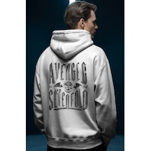 Sevbano Avenged Sevenfold Rock Metal Müzik Grubu Baskılı Unisex Oversize beyaz