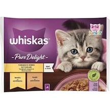 Whiskas Güveç Kümes Hayvanlı Yavru Kedi Konservesi 85gr X 4 Paket