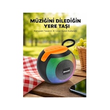 Tekno Rgb Led Işıklı Güçlü Baslı Kablosuz Hoparlör Yeni Nesil Çok Renkli