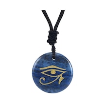 Suntek Mısır Horus'un Gözü Kolye Erkek Kız Kadın Mavi