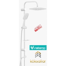 Vs-5080 Deluxe Pure White Rain Duş Seti Valtemo Beyaz