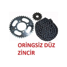 Zincir Dişli Seti Kaliteli Oringsiz Düz Zincir Bajaj Pulsar Ns