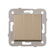 Viko Artline Novella Bronz Üçlü Anahtar Çerçevesiz - 92605268