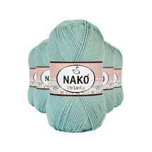 5 Adet Pırlanta Amigurumi El Örgü İpi Yünü Çağla Yeşili 12297