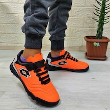 Lotto Rapsodı Turuncu-siyah Erkek Çocuk Halı Saha Futbol Ayakkabı 001