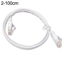 Ethernet LAN Düz UTP Yönlendirici Ağ Kablosu 0.5-15M CAT6 Gigabit Beyaz 1 M