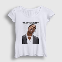 Presmono Kadın Icon Astroworld Travis Scott T-shirt Beyaz Presmono Kadın Icon Astroworld Travis Scott T-shirt Beyaz