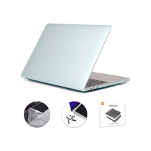 Enkay MacBook Pro 14" Koruyucu Laptop Kılıf Silikon Toz Fişleri Yeşil