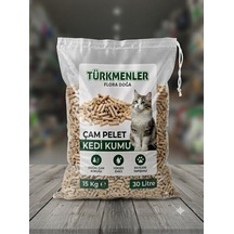 Çam Pelet Kedi Kumu Tozsuz Yakacak 15 Kğ 30l