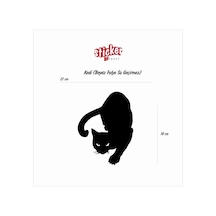 Kedi Beyaz Renk Sticker (188035403)