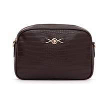 U.S. Polo Assn. Kadın Kahverengi Kroko Çapraz Çanta 50317817-VR029
