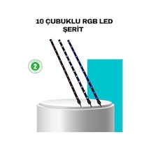 Led Meteor Yağmur Işığı 10 Adet Çubuk Kayan Yıldız Efektli