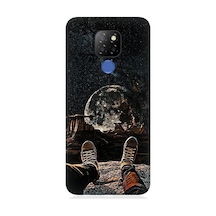 General Mobile Gm20 Uyumlu Yıldızlı Bir Gece Ve Ay Desenli Silikon Kılıf