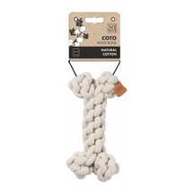 M-pets Örgü Kemik Şeklinde Peluş Kedi Ve Köpek Oyuncağı 19 Cm Beyaz