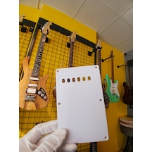 Elektro Gitar Stratocaster Tremolo Arka Yay Kapağı Beyaz