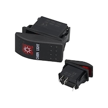 Powermaster Kabin Sembollü Işıklı 3 Pinli On-off 12-24v Marin Switch