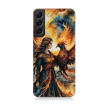 Samsung Galaxy S22 Plus Uyumlu Anka Kuşu Desenli Silikon Kılıf