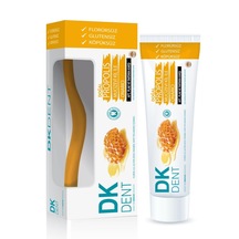 Dermokil DK Dent Propolis Özlü Doğal Diş Macunu 75 ML + Diş Fırçası Sarı