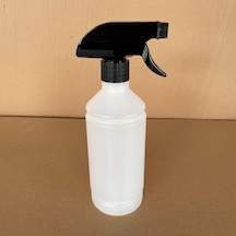 500 Ml Siyah Tetik Spreyli Kimyasala Dayanıklı Plastik Şişe, 500 Cc Spreyli Plastik Şişe X 4 Adet