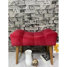 puf ahşap  ayak kırmızı ,spor modern tasarım, çima dikiş .