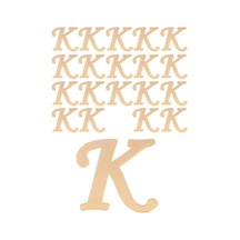 Kına Atölyesi 20 Adet Karışık Pleksi Harf 4Cm Gold