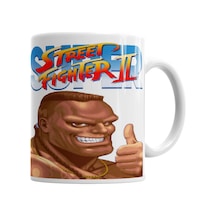 Street Fighter Thunder Hawk 01 Kupa Bardak Porselen Karışık