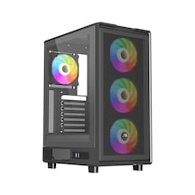 Powerboost  2-JBST-PBA601B 600W 80+ Mid Tower Oyuncu Bilgisayar Kasası