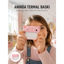 Termal Baskılı Hd Şipşak Kamera 24mp Çift Lensli 32gb Hafızalı Pembe