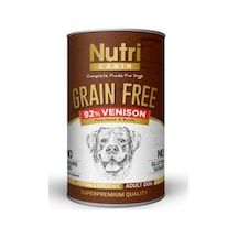 Nutri Canin Tahılsız %92 Geyik Etli Konserve Yetişkin Köpek Maması 400 G